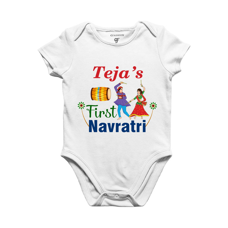 First Navratri onesie bodysuit rompers with name