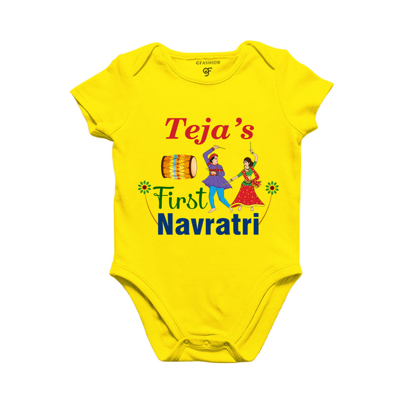 First Navratri onesie bodysuit rompers with name