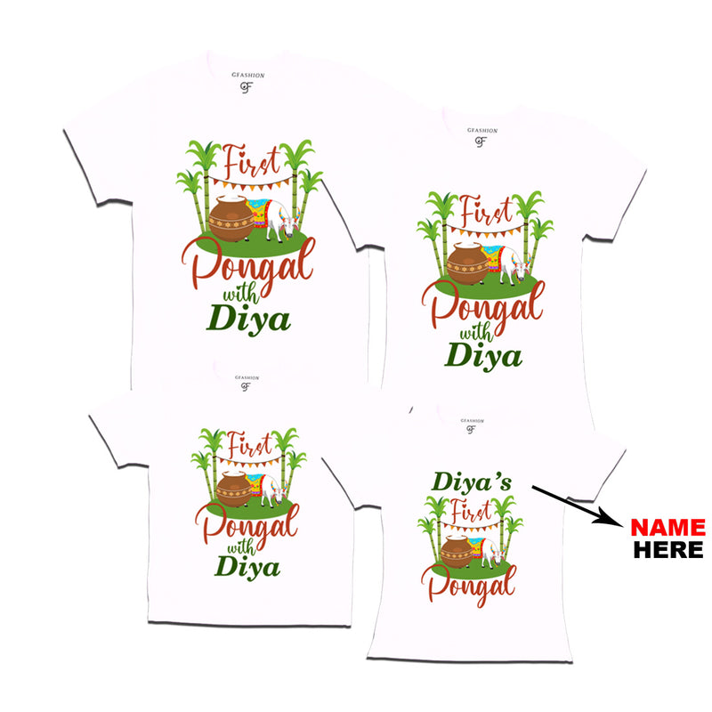 First Pongal Family T-shirts-Name Customized in White Color available @ gfashion.jpg