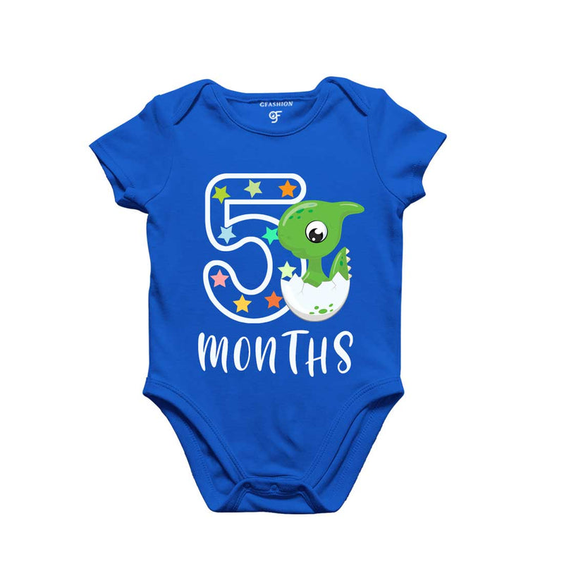 Five Month Baby Bodysuit-Rompers in Blue Color avilable @ gfashion.jpg