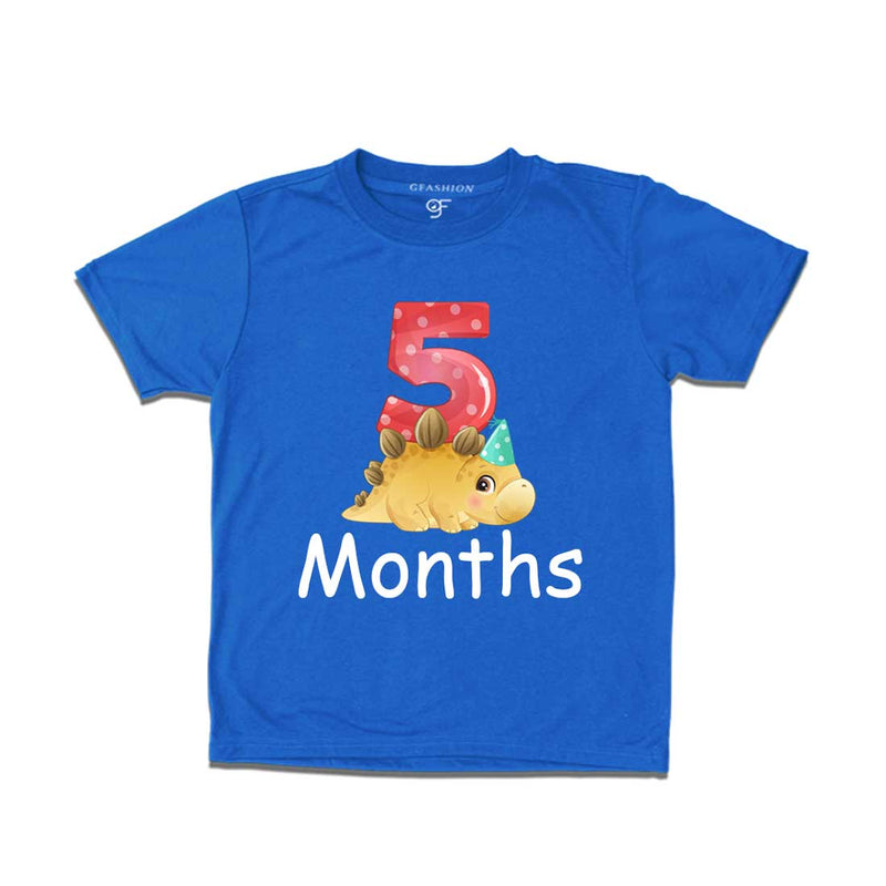 Five Month Baby T-shirt in Blue Color avilable @ gfashion.jpg