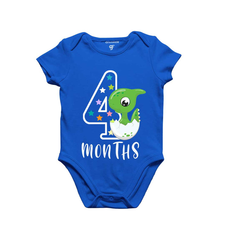 Four Month Baby Bodysuit-Rompers in Blue Color avilable @ gfashion.jpg