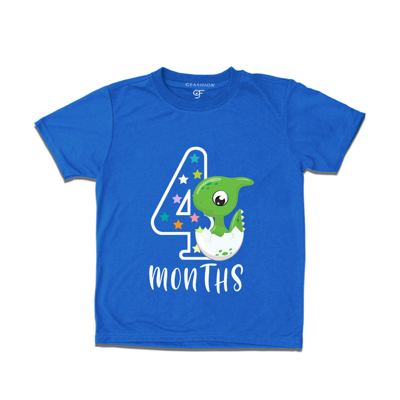 Four Month Baby T-shirt in Blue Color avilable @ gfashion.jpg