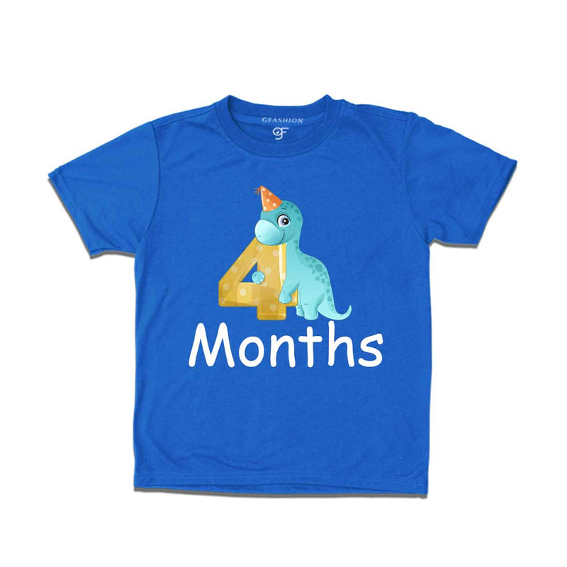 Four Month Baby T-shirt in Blue Color avilable @ gfashion.jpg