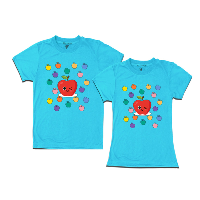 Funny Couples T-shirts in Sky Blue Color available @ gfashion.jpg