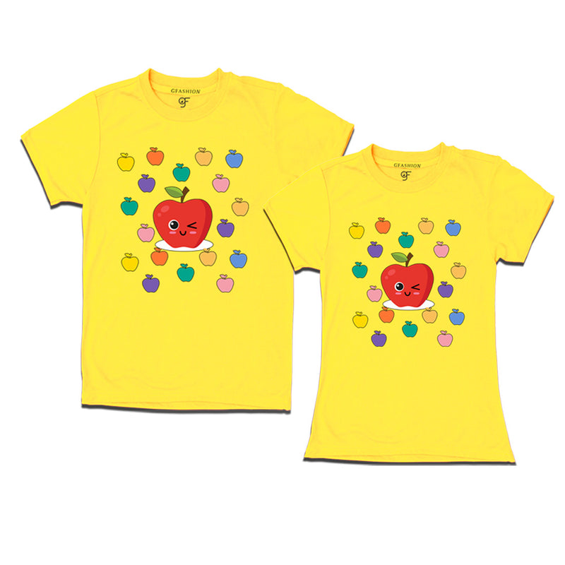 Funny Couples T-shirts in Yellow Color available @ gfashion.jpg