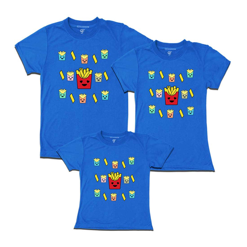 Funny Family T-shirts for Dad Mom and Daughter in Blue Color available @ gfashion.jpg