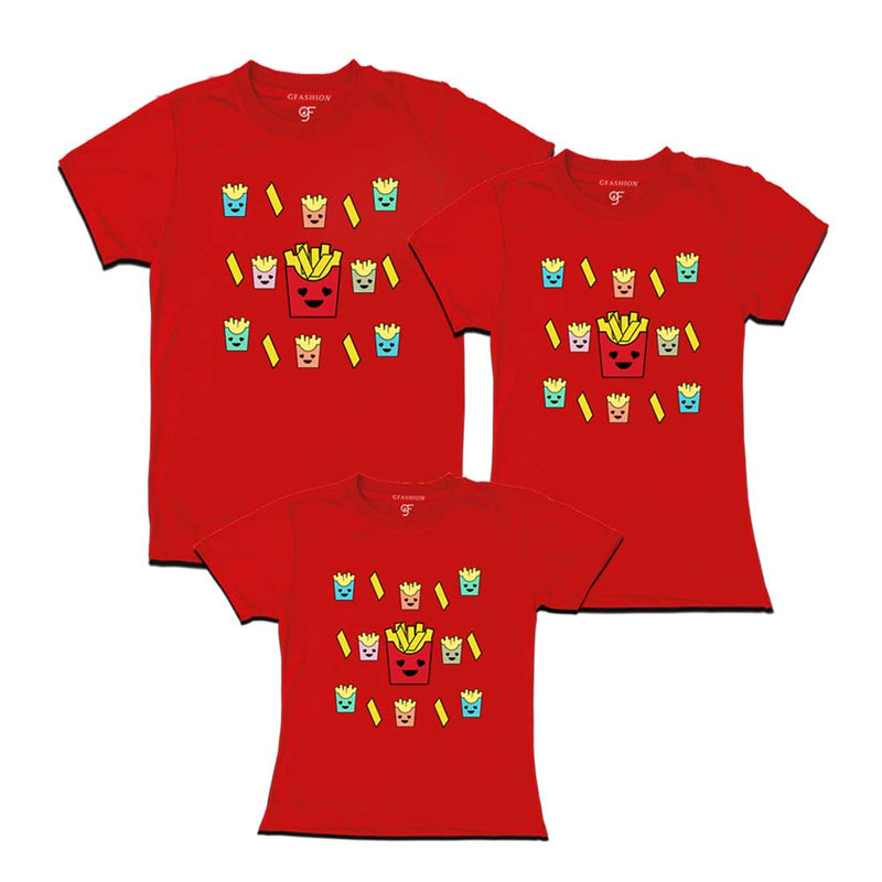 Funny Family T-shirts for Dad Mom and Daughter in Red Color available @ gfashion.jpg