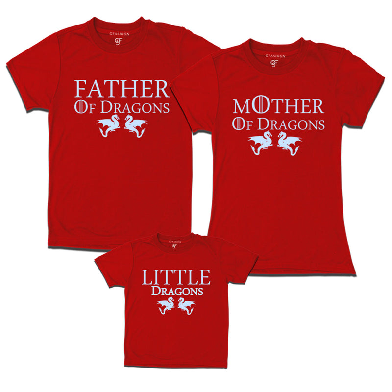 Celebrate this Christmas with dragons matching family t-shirt