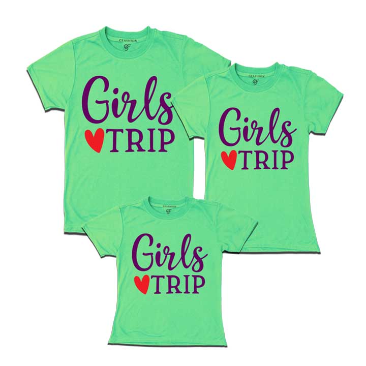 Girls Trip Dad Mom Daughter T-shirts-pistagreen-gfashion