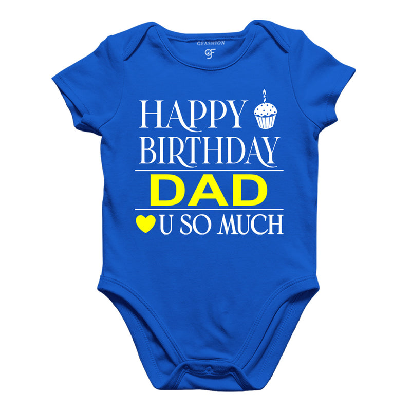 Happy Birthday Dad Love u so much-Body suit-Rompers in Blue Color available @ gfashion.jpg