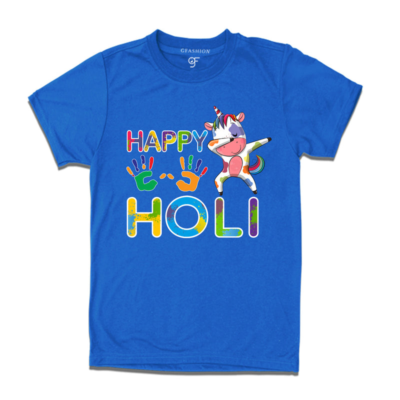 Happy Holi T-shirts in Blue Color available @ gfashion.jpg