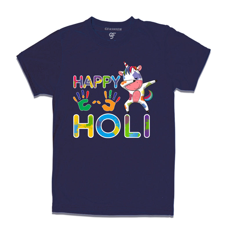 Happy Holi T-shirts in Navy Color available @ gfashion.jpg