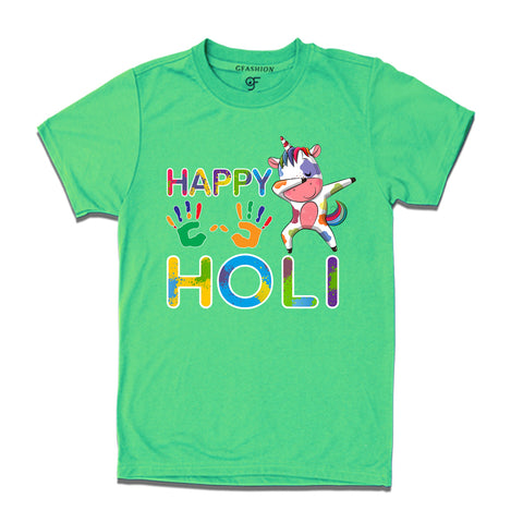 Happy Holi T-shirts in Pista Green Color available @ gfashion.jpg