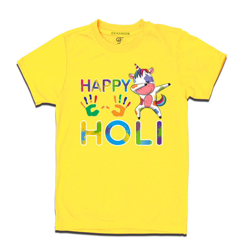 Happy Holi T-shirts in Yellow Color available @ gfashion.jpg