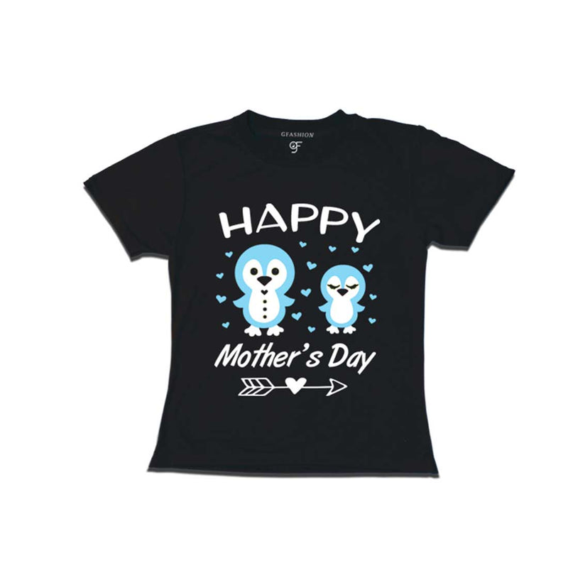 Happy Mother's Day Print With Daughter T-shirts-Black-gfashion 