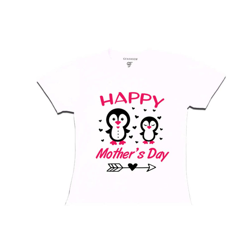 Happy Mother's Day Print With Daughter T-shirts-White-gfashion