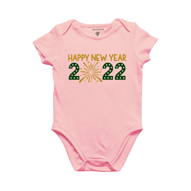 Happy New Year 2022-Baby Bodysuit or Rompers or Onesie in Pink Color available @ gfashion.jpg