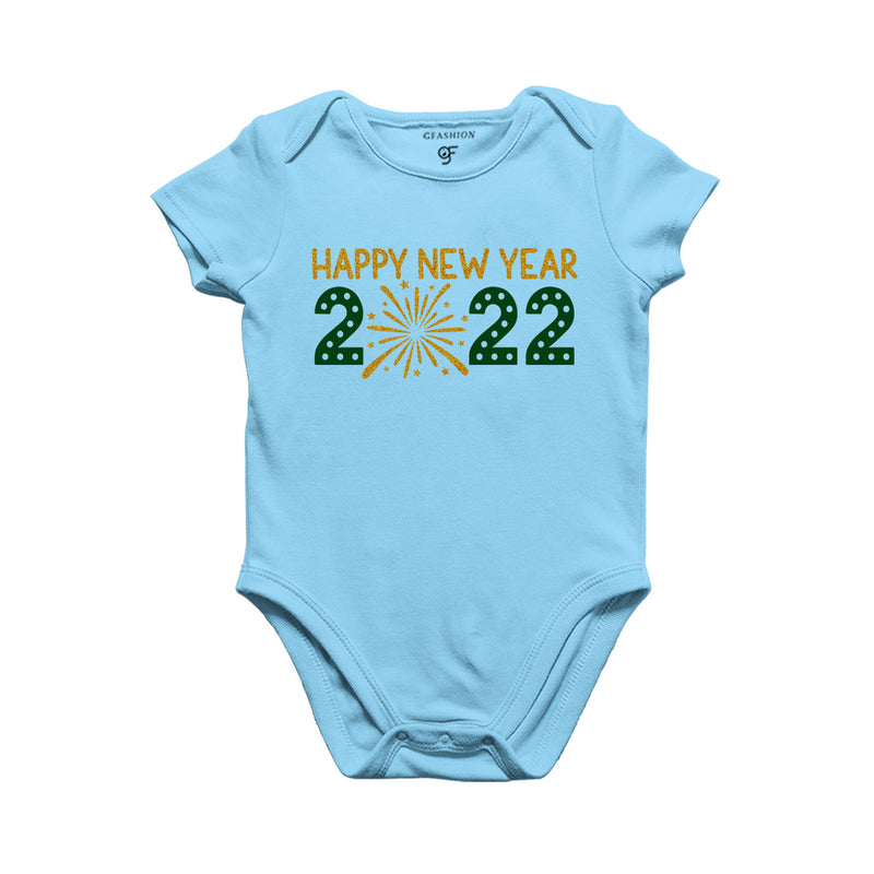 Happy New Year 2022-Baby Bodysuit or Rompers or Onesie in Sky Blue Color available @ gfashion.jpg