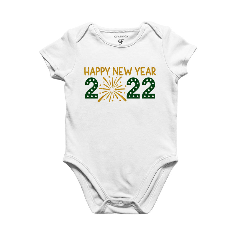 Happy New Year 2022-Baby Bodysuit or Rompers or Onesie in White Color available @ gfashion.jpg