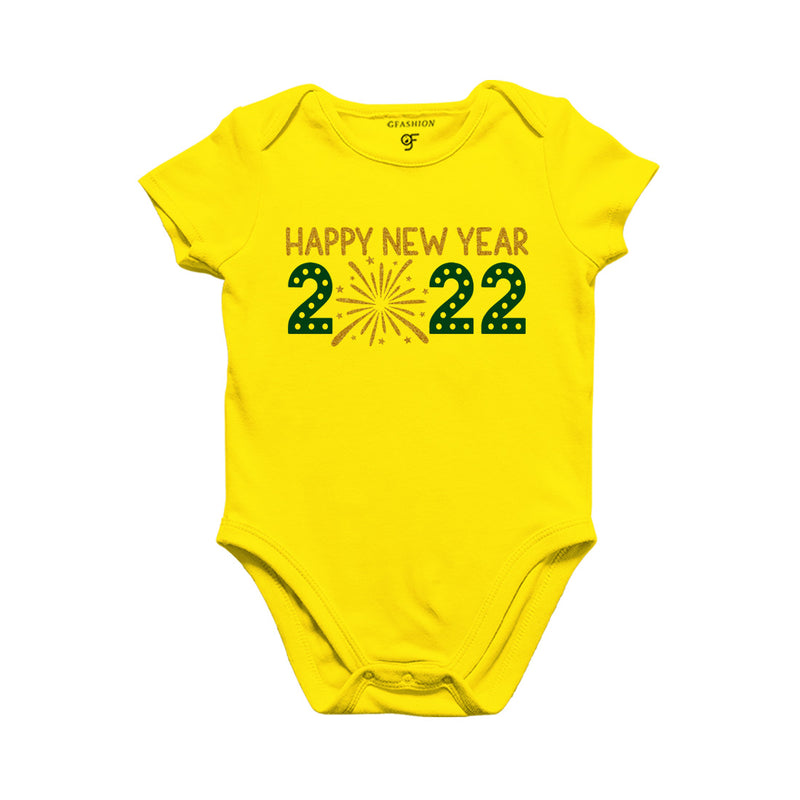 Happy New Year 2022-Baby Bodysuit or Rompers or Onesie in Yellow Color available @ gfashion.jpg