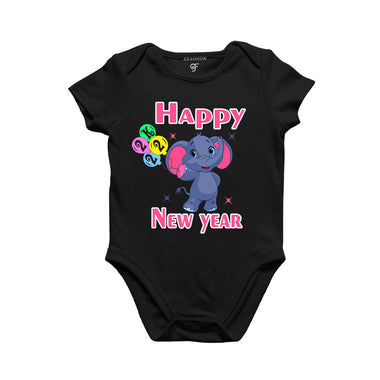 Happy New Year Baby Bodysuit or Rompers or Onesie in Black Color avilable @ gfashion.jpg