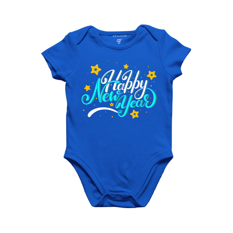 Happy New Year Baby Bodysuit or Rompers or Onesie in Blue Color avilable @ gfashion.jpg