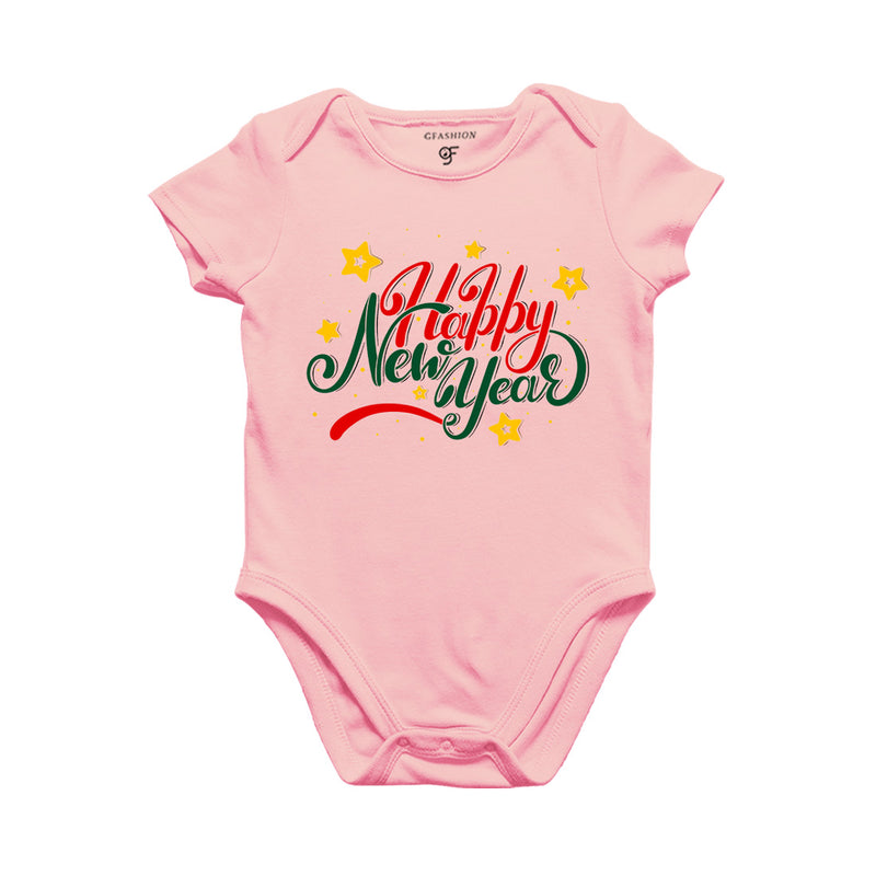 Happy New Year Baby Bodysuit or Rompers or Onesie in Pink Color avilable @ gfashion.jpg