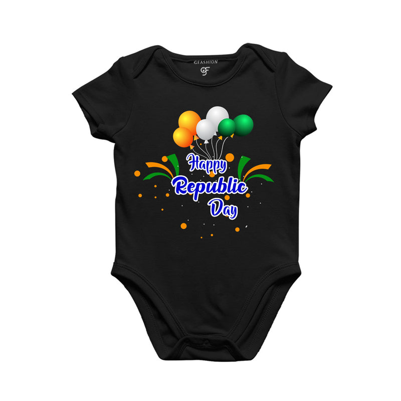 Happy Republic Day-Baby Onesie in Black Color available @ gfashion.jpg