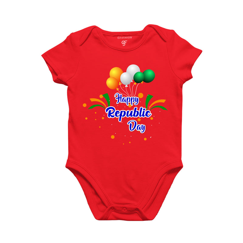 Happy Republic Day-Baby Onesie in Red Color available @ gfashion.jpg