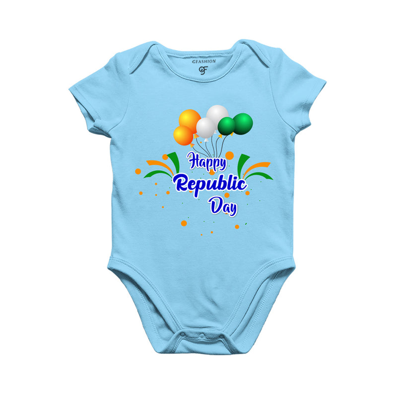 Happy Republic Day-Baby Onesie in Sky Blue Color available @ gfashion.jpg