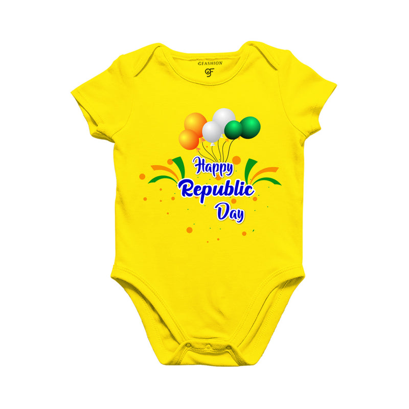 Happy Republic Day-Baby Onesie in Yellow Color available @ gfashion.jpg
