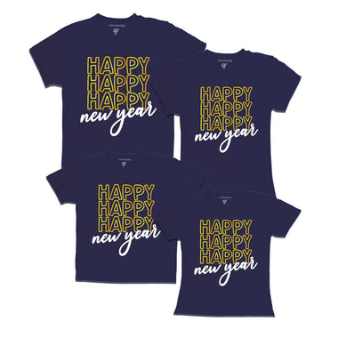 Happy new year T-shirts for family-friends-group in Navy Color avilable @ gfashion.jpg