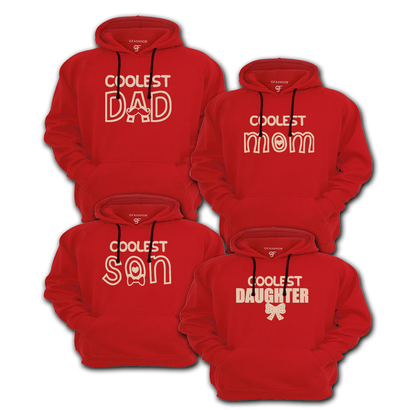 Hoodies for Coolest Family in Red Color available @ gfashion.jpg