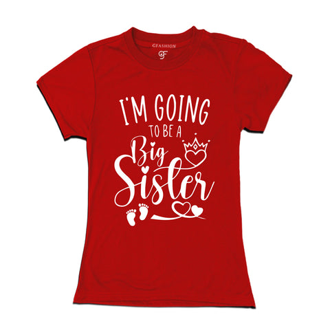 I'm Going to be a Big Sister T-shirt in Red Color available @ gfashion.jpg