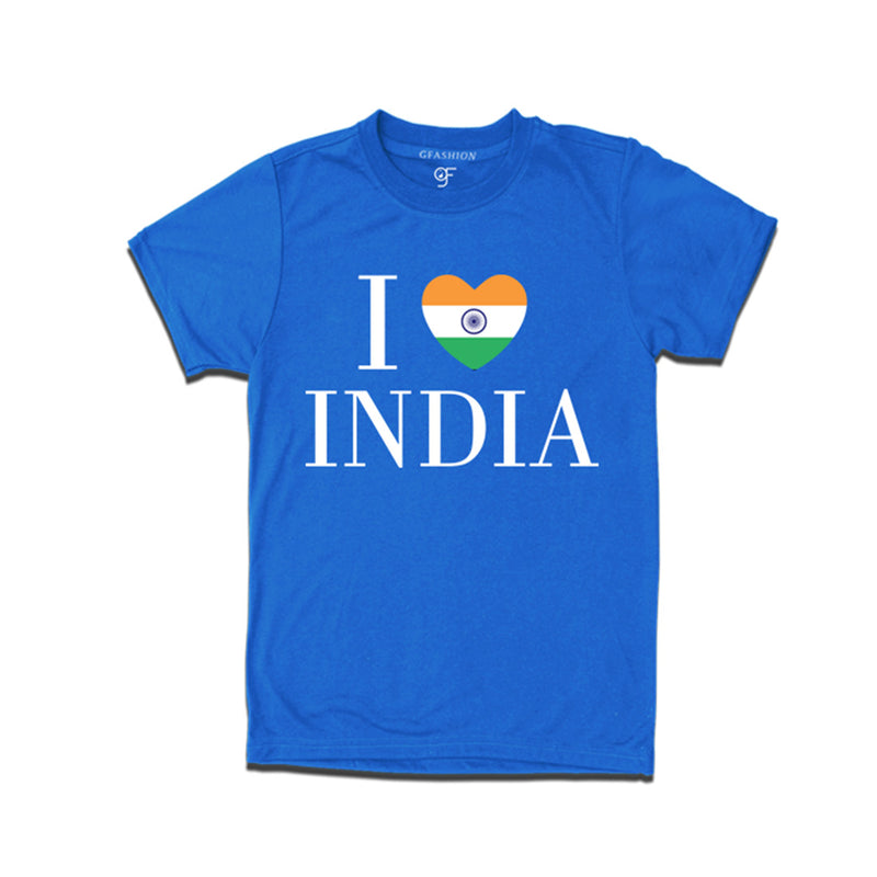 I love India Men T-shirt in Blue Color available @ gfashion.jpg