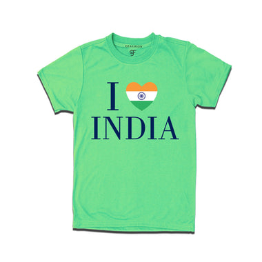 I love India Men T-shirt in Pista Green Color available @ gfashion.jpg