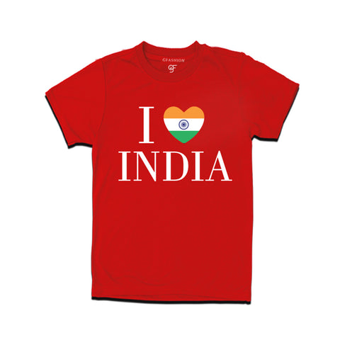 I love India Men T-shirt in Red Color available @ gfashion.jpg