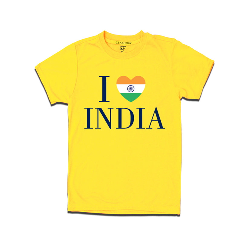 I love India Men T-shirt in Yellow Color available @ gfashion.jpg