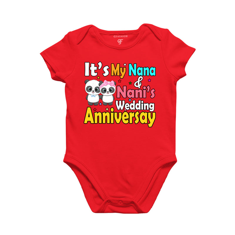 It's My Nana and Nani's wedding anniversary  Bodysuit in Red Color avilable @ gfashion.jpg