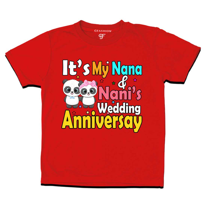 It's My Nana and Nani's wedding anniversary T-shirt in Red Color avilable @ gfashion.jpg