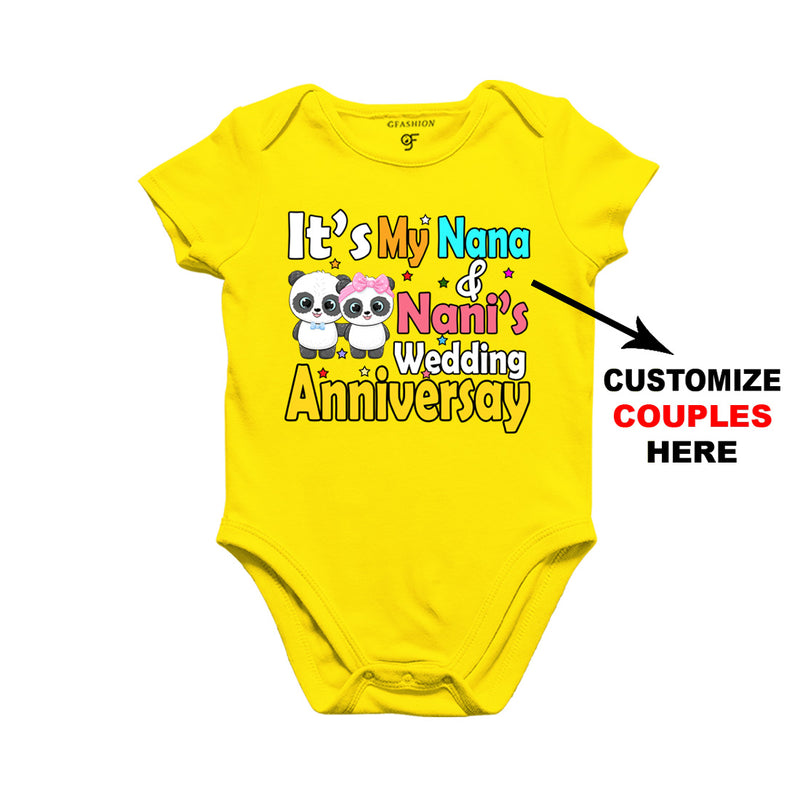 It's My wedding anniversary Name Customized Bodysuit in Yellow Color avilable @ gfashion.jpg