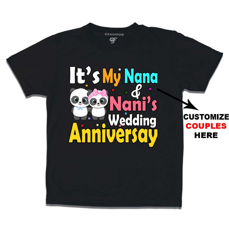 It's My wedding anniversary Name Customized T-shirt in Black Color avilable @ gfashion.jpg