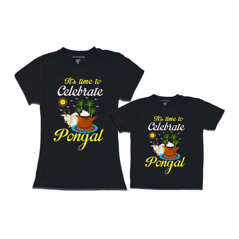 It's Time to Celebrate Pongal Combo T-shirts in Black Color available @ gfashion.jpg