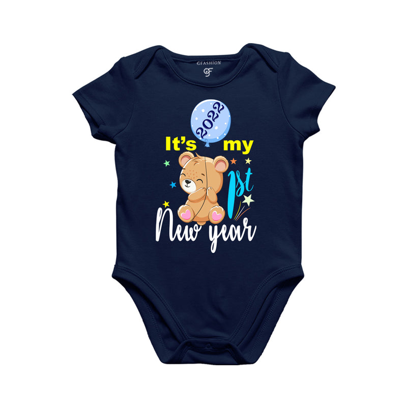 It's My First New Year 2022 Panda Design Onesie in Navy Color available @ gfashion.jpg