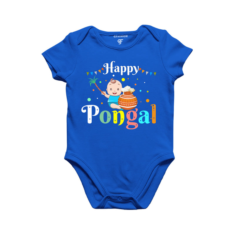 Kids Happy Pongal Baby Onesie in Blue Color available @ gfashion.jpg