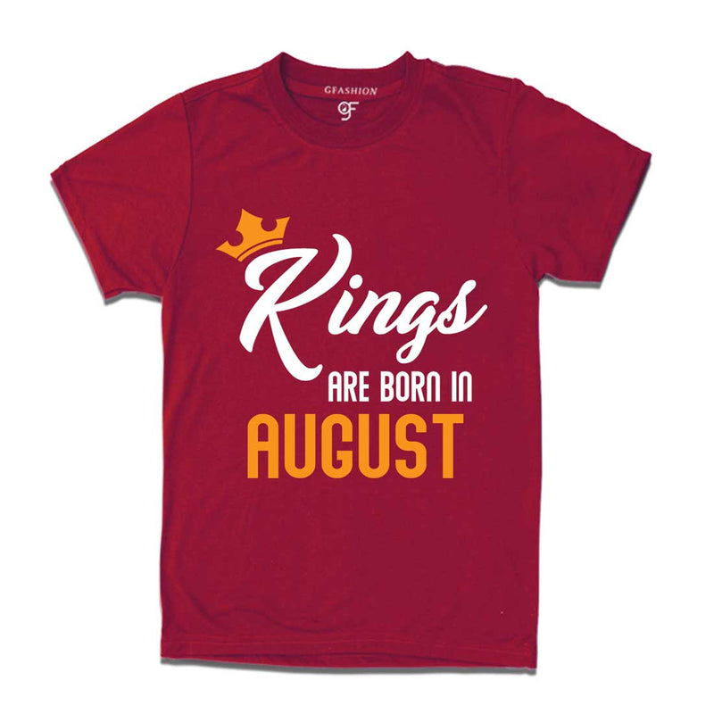 Kings are born in August-maroon-gfashion