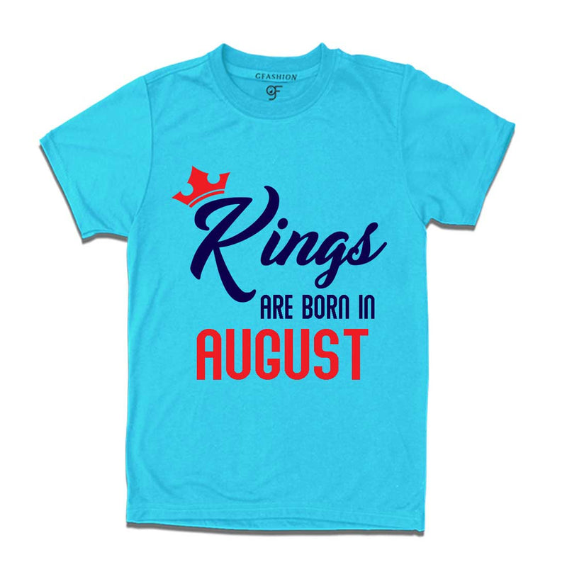 Kings are born in August-Sky Blue-gfashion