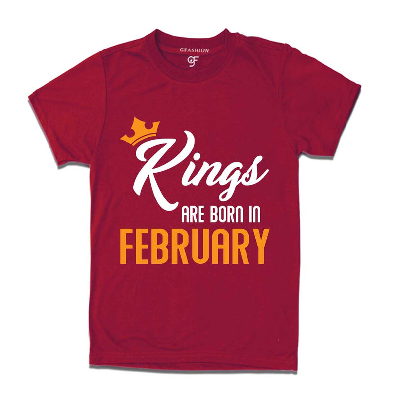 Kings are born in February-Maroon-gfashion