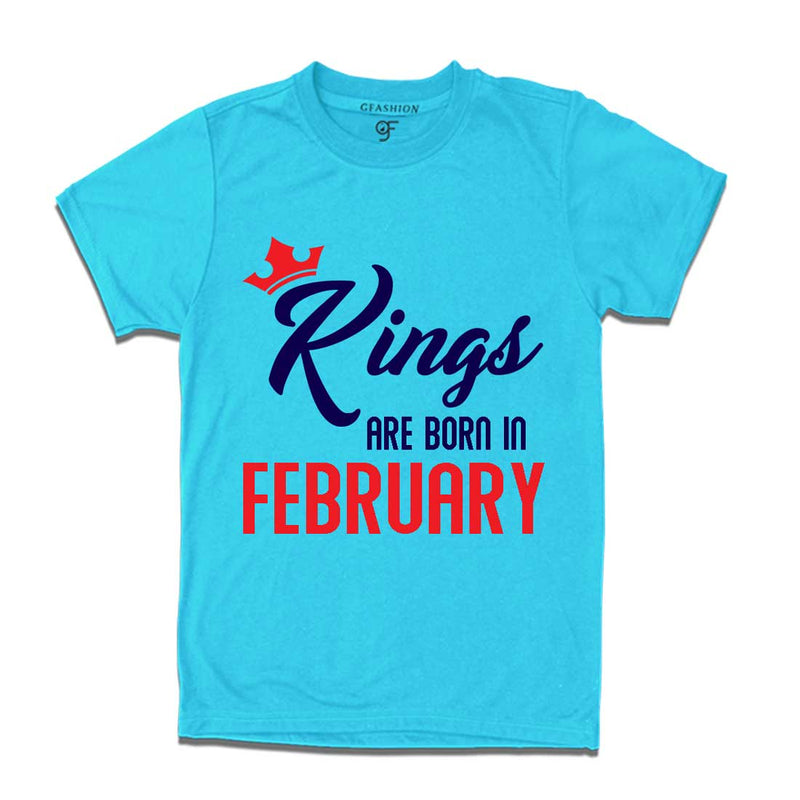 Kings are born in February-Sky Blue-gfashion